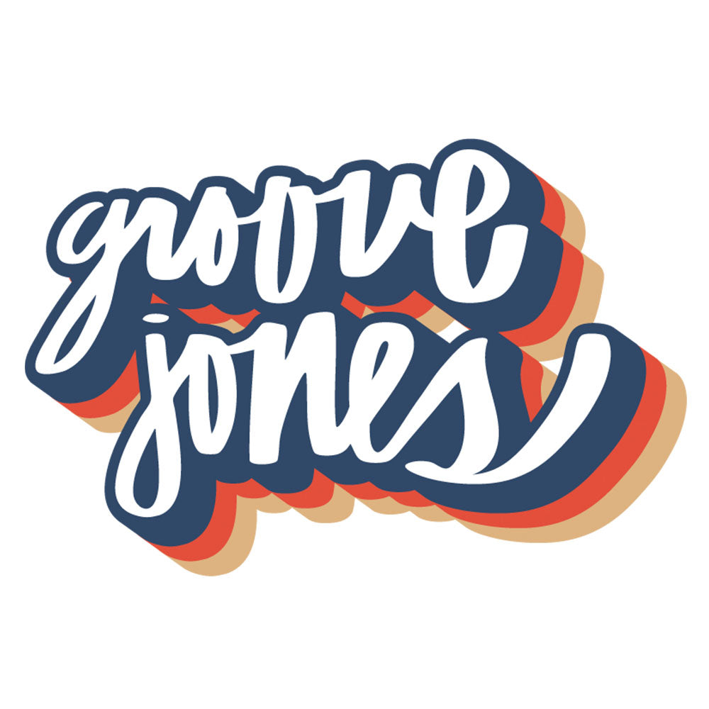 1976 Groovy Groove Jones Logo - Gildan Ultra Cotton Long Sleeve