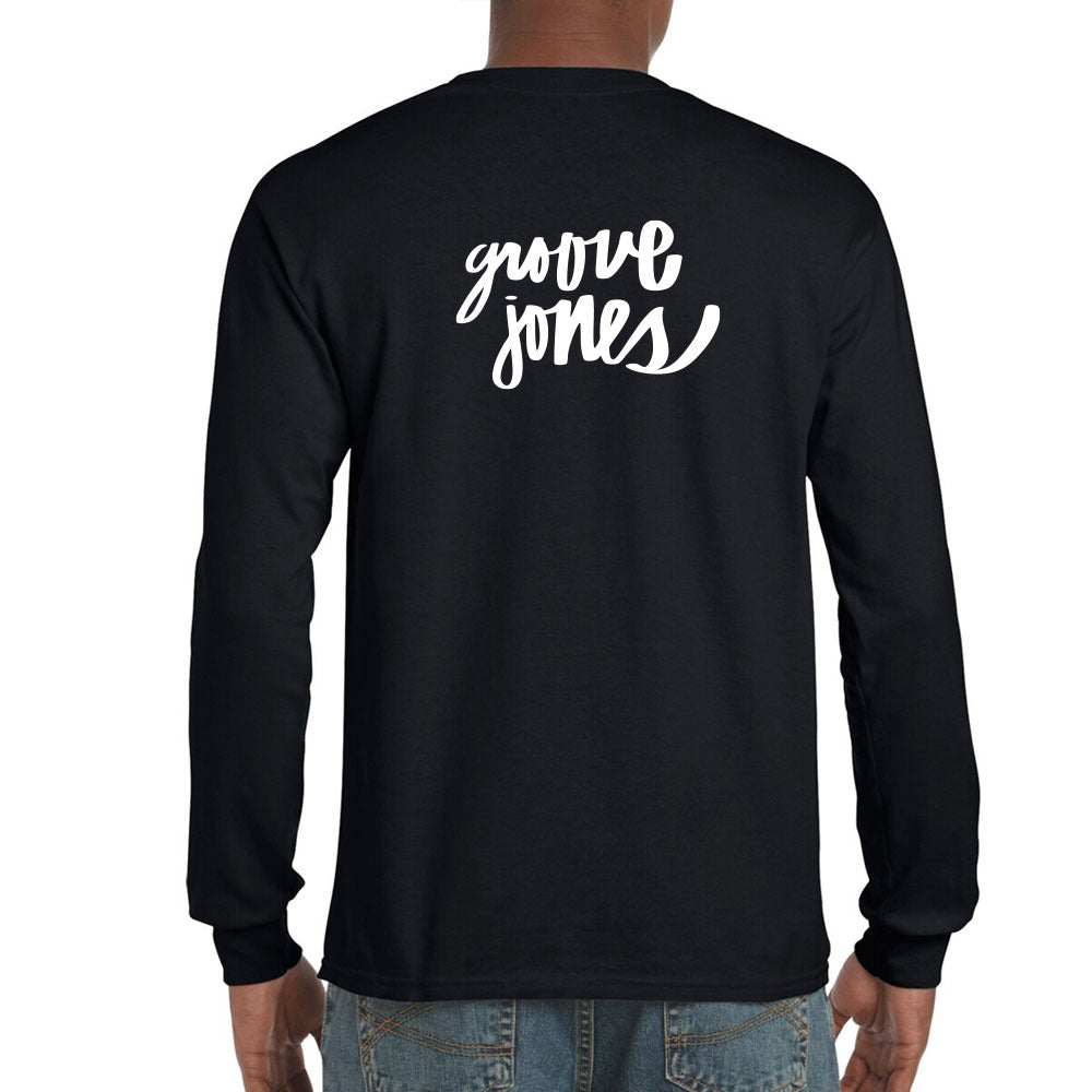 Groove Jones Original "Stacked Logo" - Gildan Ultra Cotton Long Sleeve